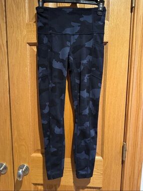 Yogalicious Navy and Black Camo High-Waist Leggings